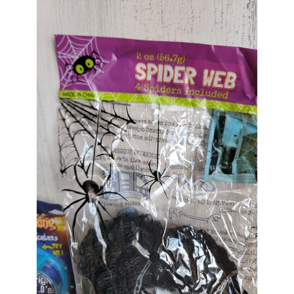 Halloween new spider web full bracelet prop home decor set - Picture 5 of 9